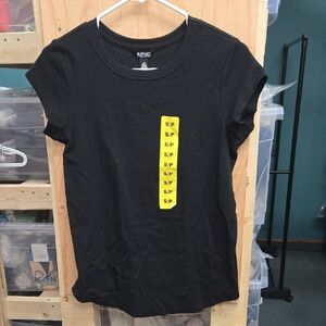 Buffalo David Bitton Size S Black Crew Neck Knit T-Shirt